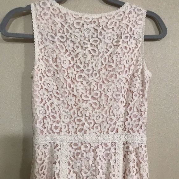 Ann Taylor Petites lace A line midi dress Sz 4 summer spring boho hobo - Picture 5 of 7